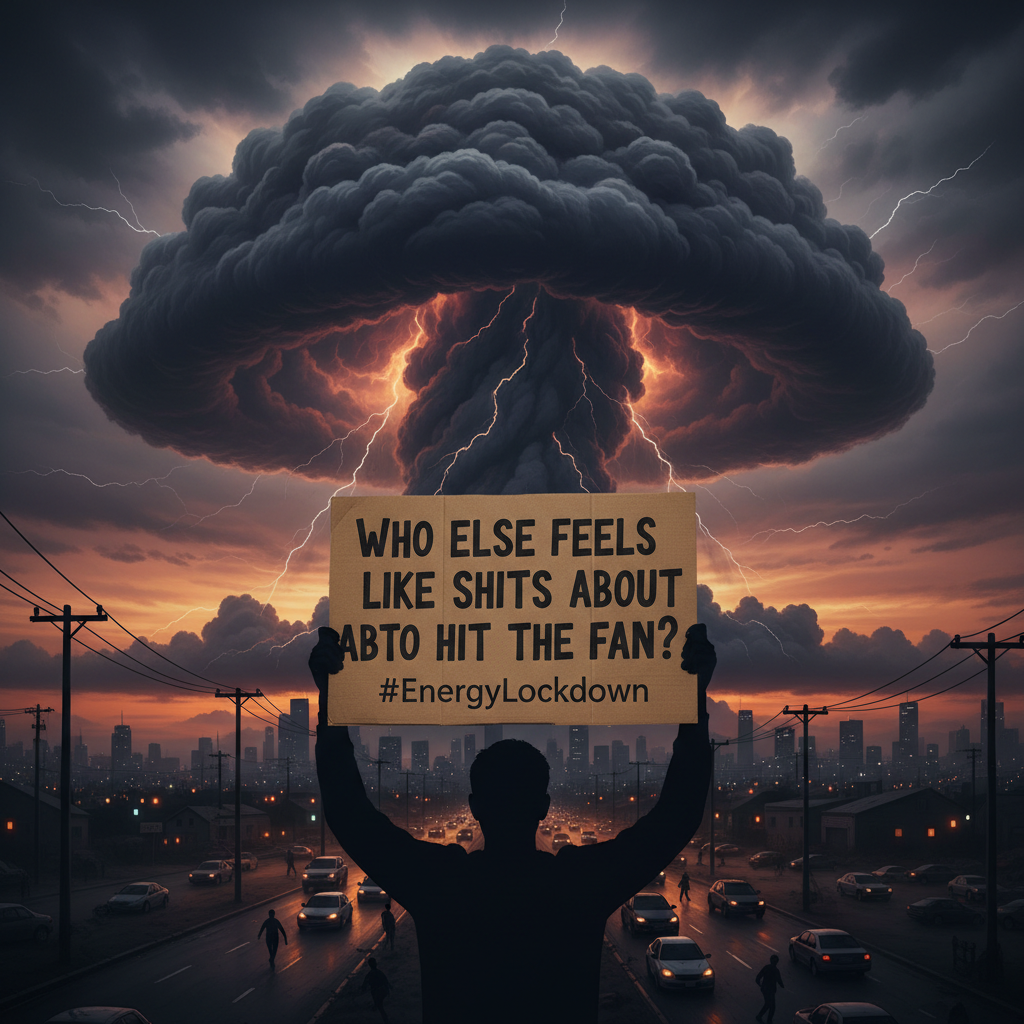 Who else feels like shits about to hit the fan?
#EnergyLockdown !nb