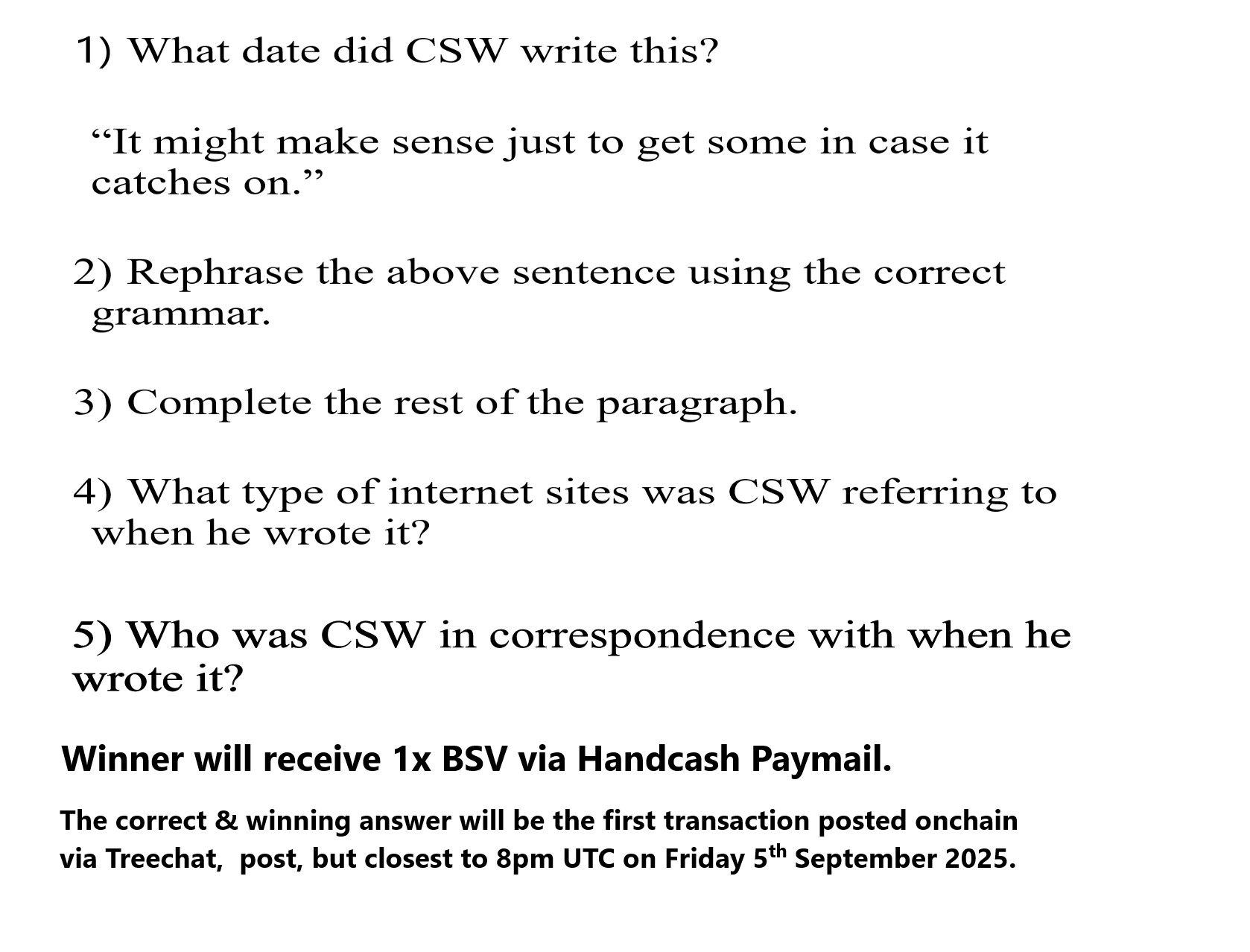 Competition time!!!
