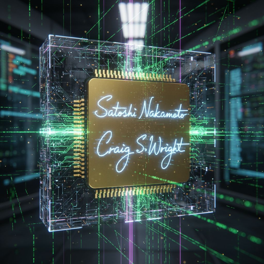 !nb create Craig S wrights signatureas satoshi nakamoto's signature embedded into the final Bitcoin…