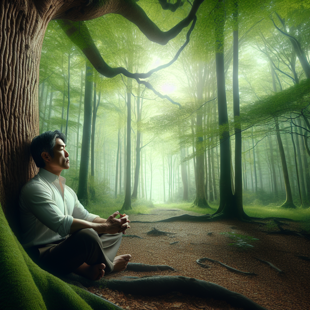 Hope Satoshi listens to the trees. !dalle