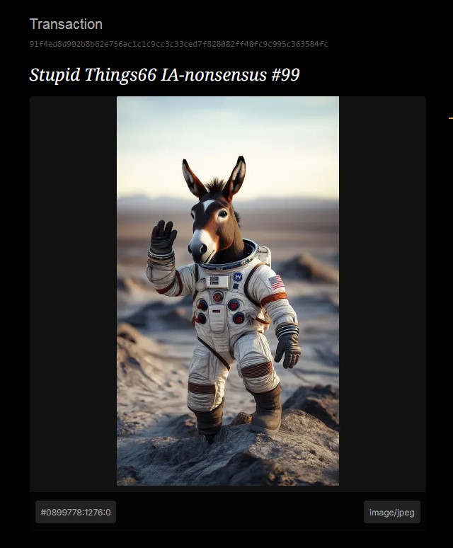 *Stupid Things66 IA-nonsensus 2025*

Items #99: 1st Step Mars 

NFTs: Click on the link and Login 1…