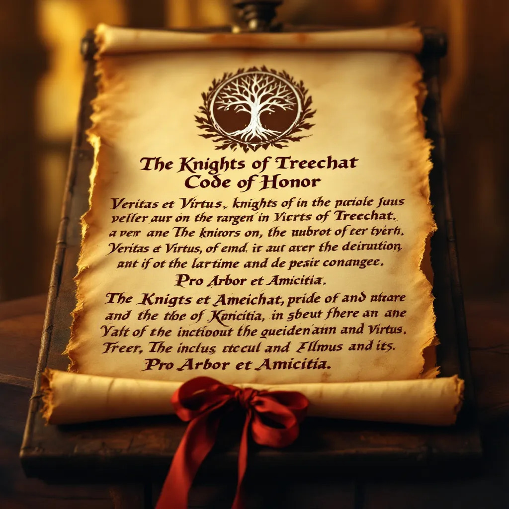 The Knights of Treechat Code of Honor
To Serve Truth and Integrity
I shall uphold honesty in all my…
