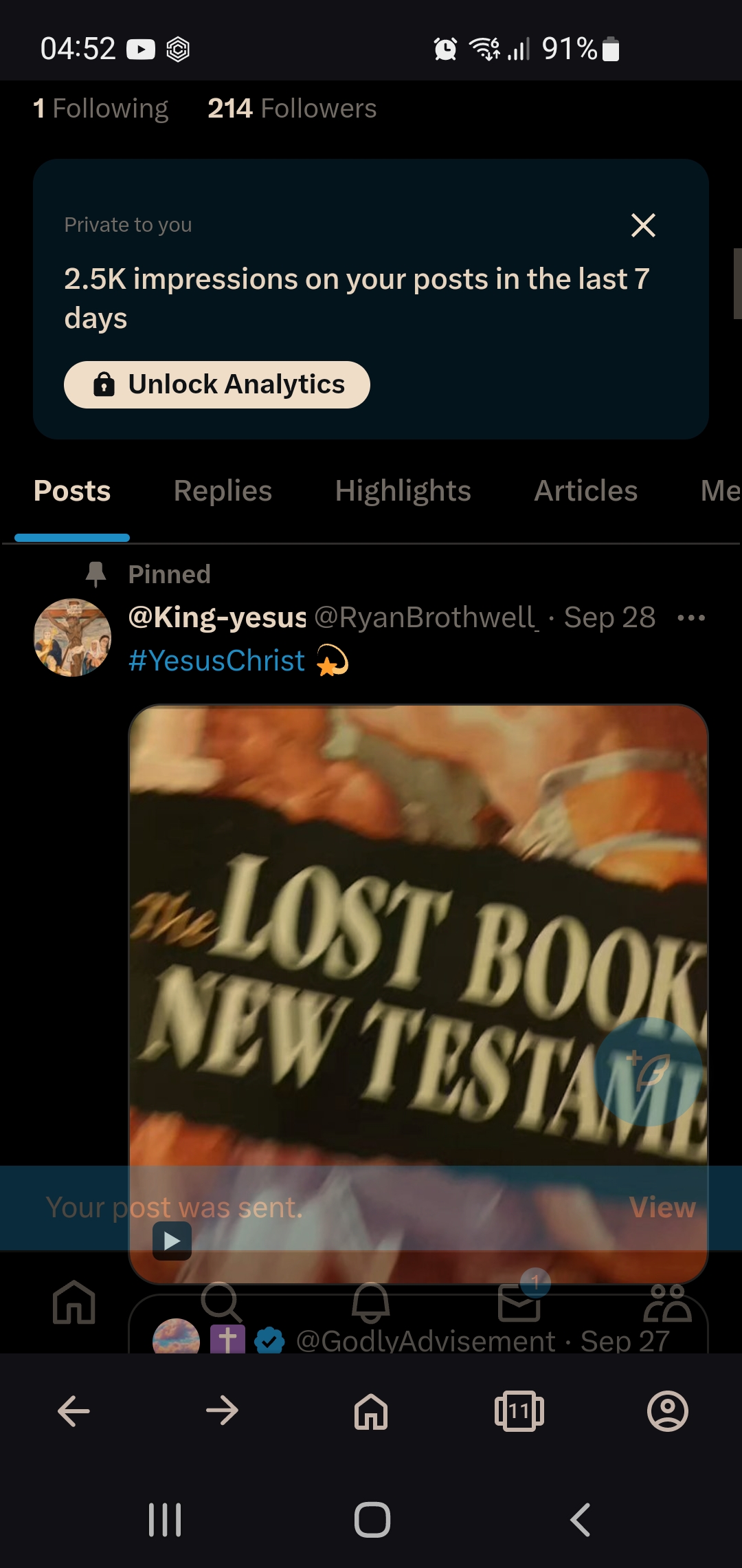 Yesuschrist post