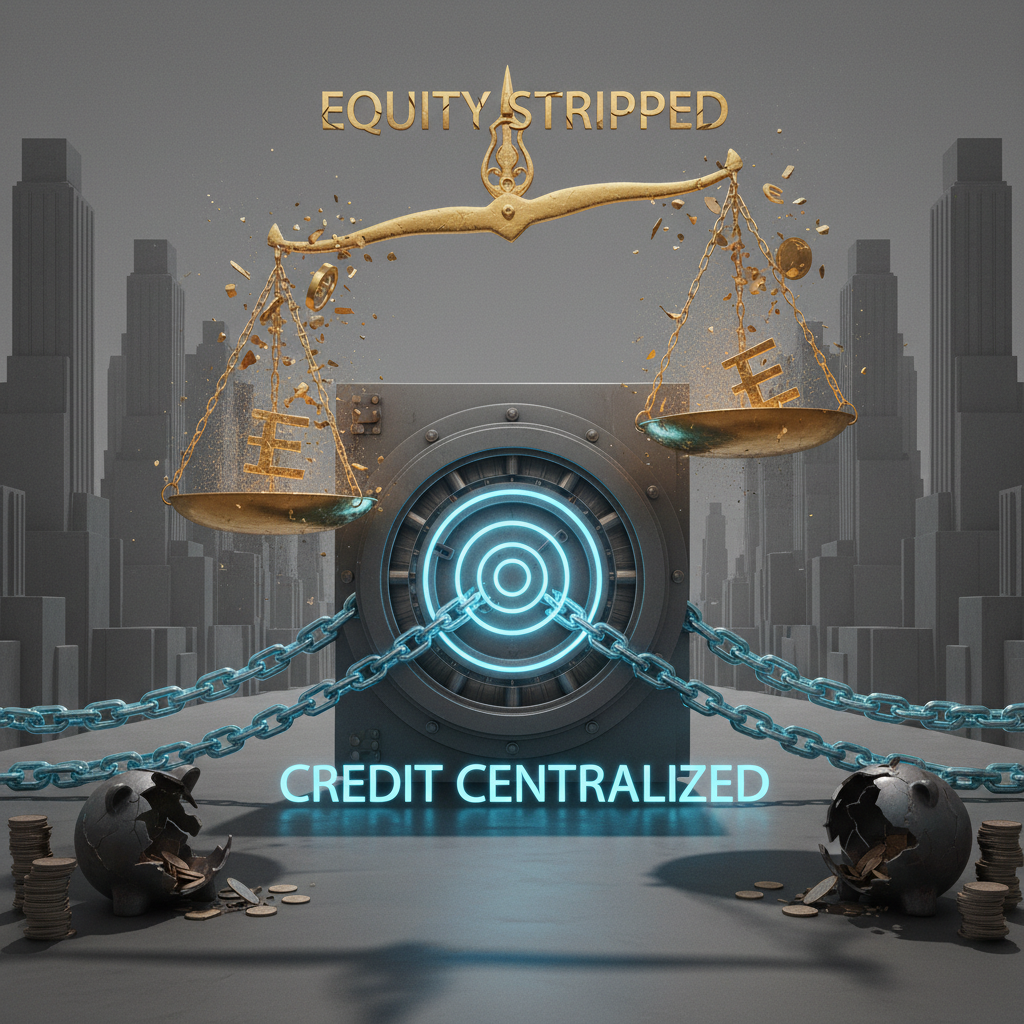 Equity is stripped and credit is to be centralized !nb