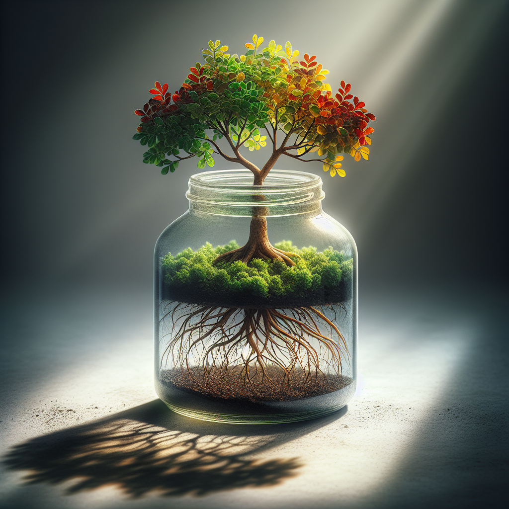 !dalle !flux11 send me a tree inside a jar
