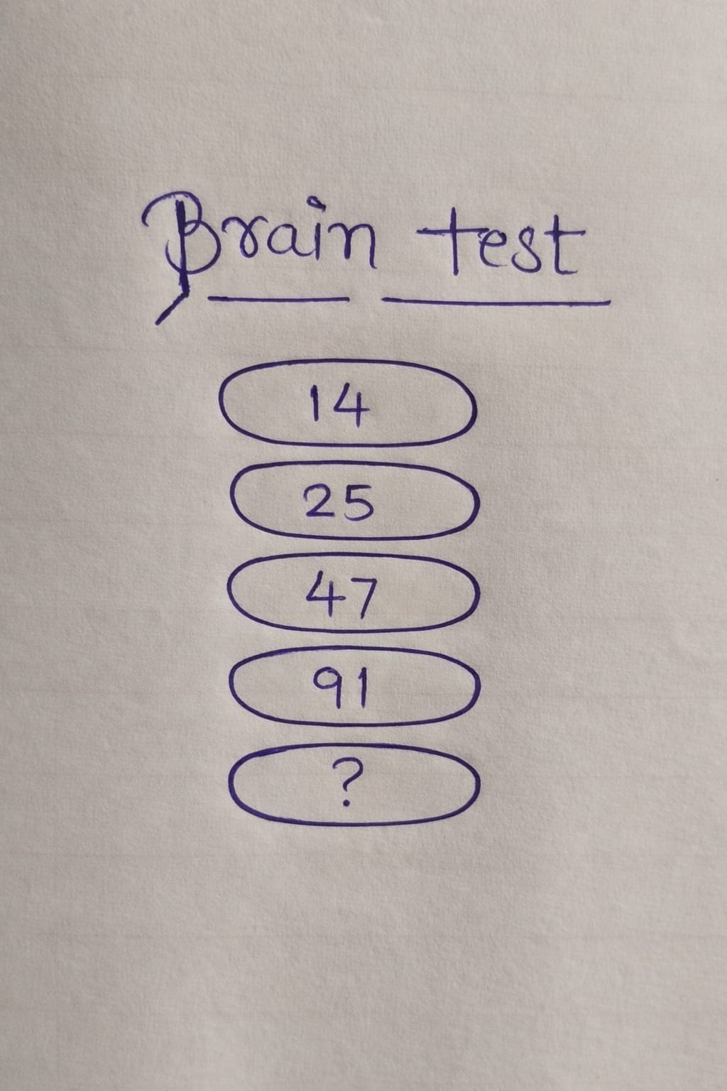 I found this brain test. Do you know the answer? Put you guess below.