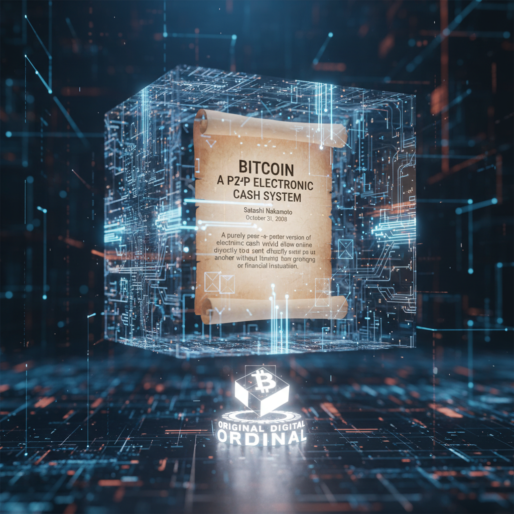 !nb BITCOIN white paper original digital ordinal