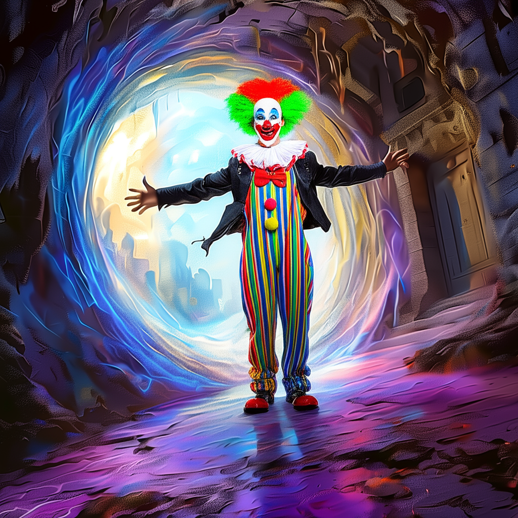 !edit turn the man into a clown