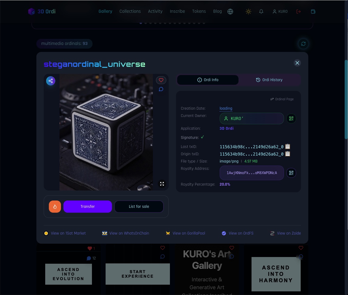 Yes, I tried it with Simple Mint and was unable to Reveal.
https://3dordi.io/ordinal/115634b98c1271…