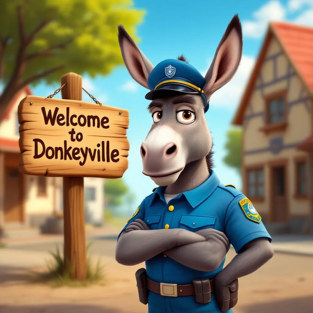 Show me your art 
Officer Donkey 🐴 !flux