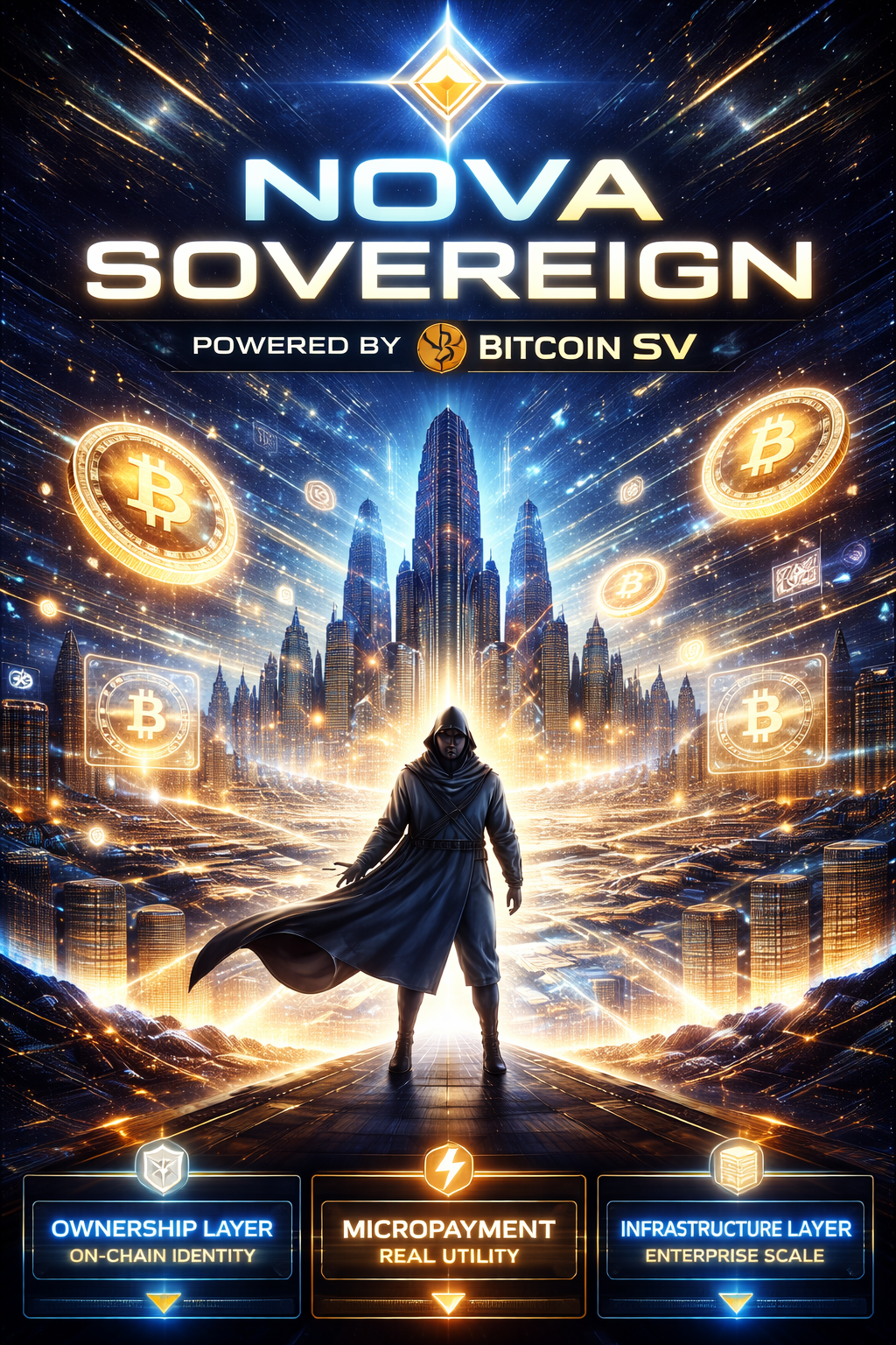 ⚡ [[NOVA SOVEREIGN]]
Powered by Bitcoin SV
They built narratives on limitations.
We build infrastru…