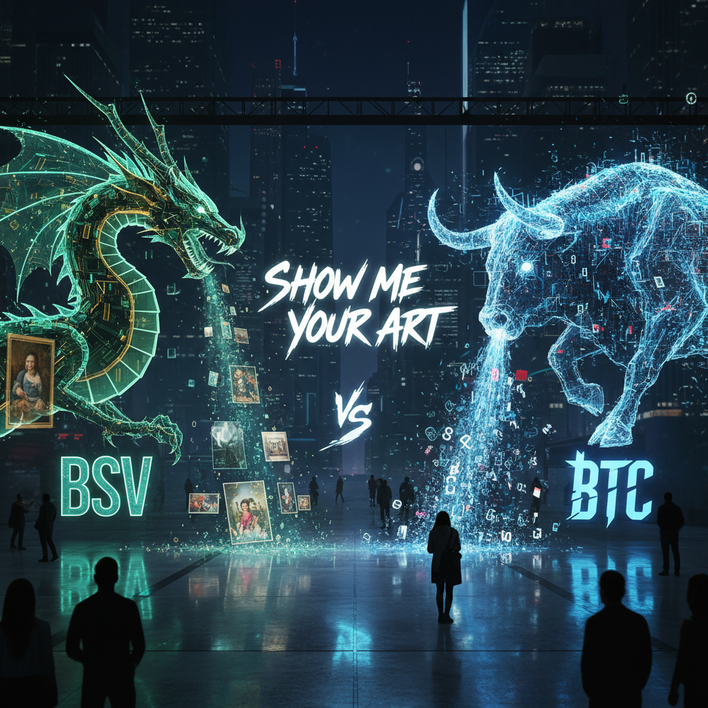 SHOW ME YOUR ART 
BSV VS BTC!nb