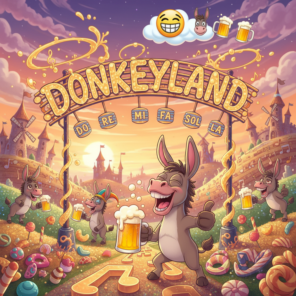 !nb Ah, cool! Do, re, mi, fa, sol, la – see you there in Donkeyland! 🤪🫏🍻