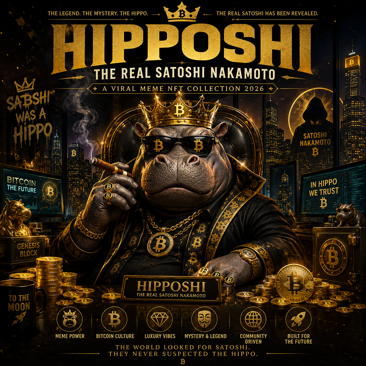 🚨 AUCTION LIVE  🚨
👑 HIPPOSHI: THE REAL SATOSHI NAKAMOTO .
The world searched for Satoshi Nakamoto f…