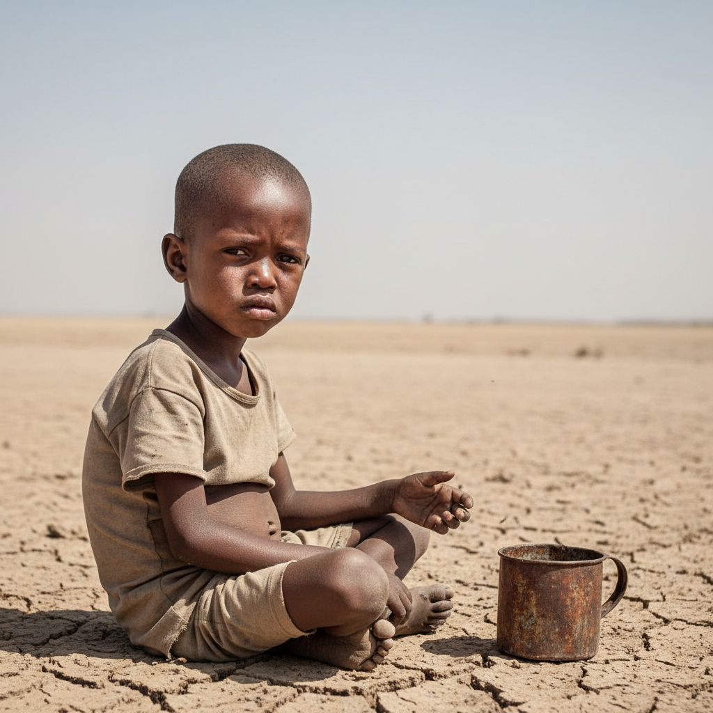 sad kid no water starving !nb