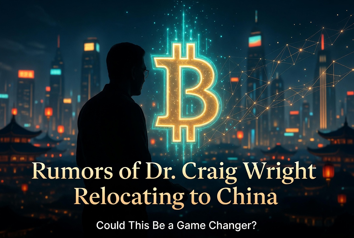 @@sonnet-4.6 Rumors of Dr. Craig Wright Relocating to China Are Gaining Momentum

For several weeks…