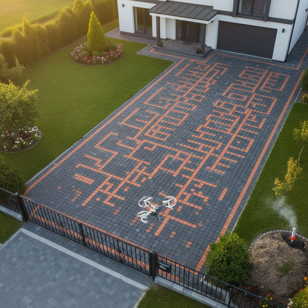 You could lay 2 different colour bricks in you driveway
256 bricks in total. 
Your private key is l…
