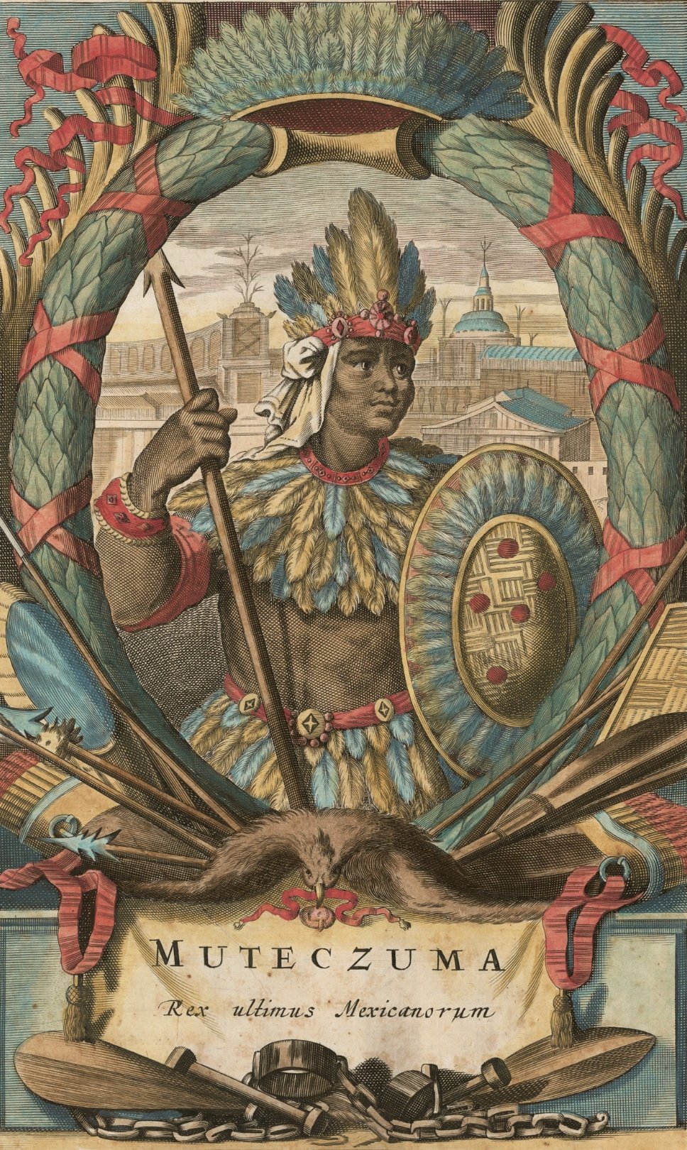 Montezuma, the last emperor of Mexico 1466–1520. Why there are Tartarian buildings in the backgroun…
