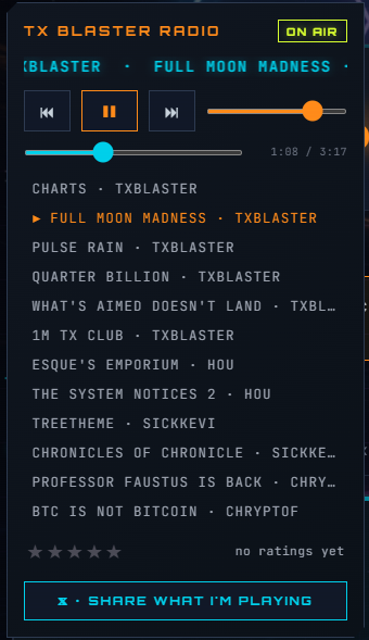 📻⚡ TX BLASTER RADIO — big update is live.
🎙️ New guest artists on the air: welcome @HOU , @SickKevi …