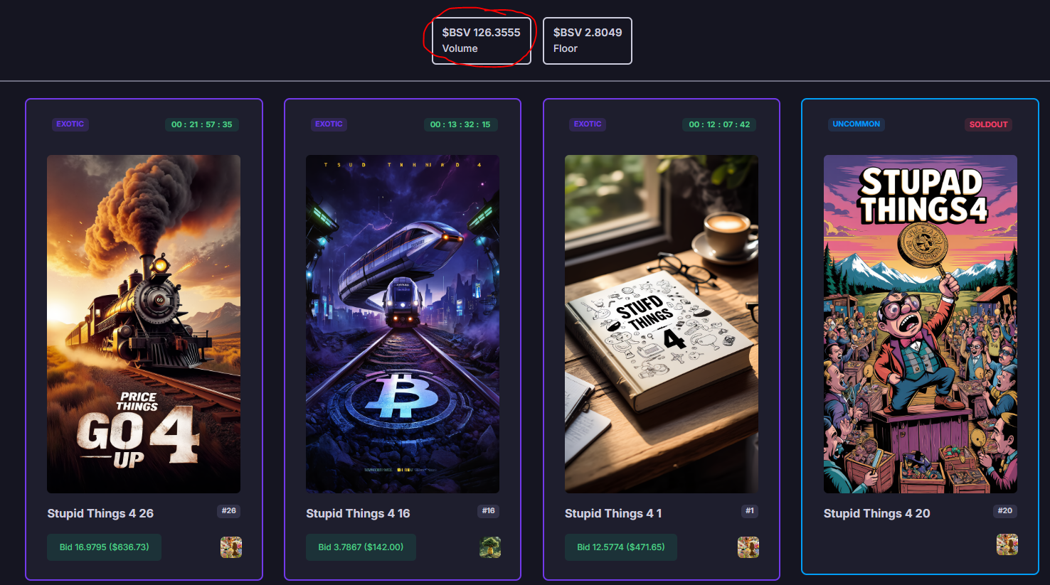 Crazy Stupid things in Zoide is happening.
https://zoide.io/mint-zone/auction-drop/stupid-things-4