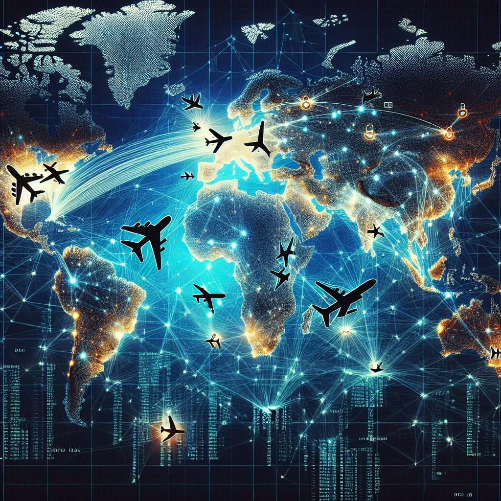 !dalle BSV blockchain tracking and logging all global commercial international flights live