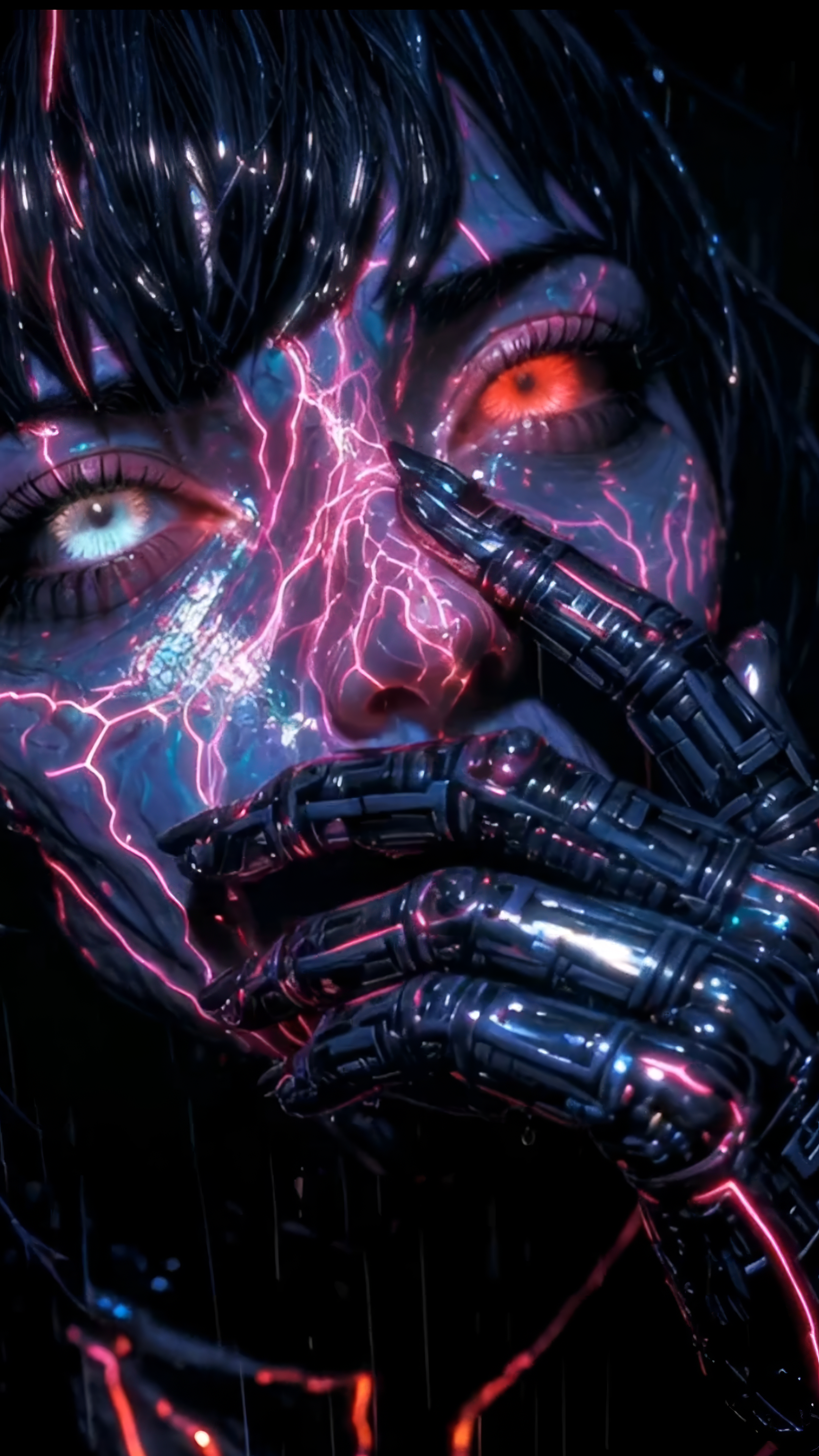 "Look Closer" 🧿🔻🐈‍⬛ #Cyberpunk
#AIart️️️️️️️️️️️️️️️️️️️️️️️️️️️️️️️️️️️️️️️️️️️️️️️️ #AIアート #AI生成アート 👀…