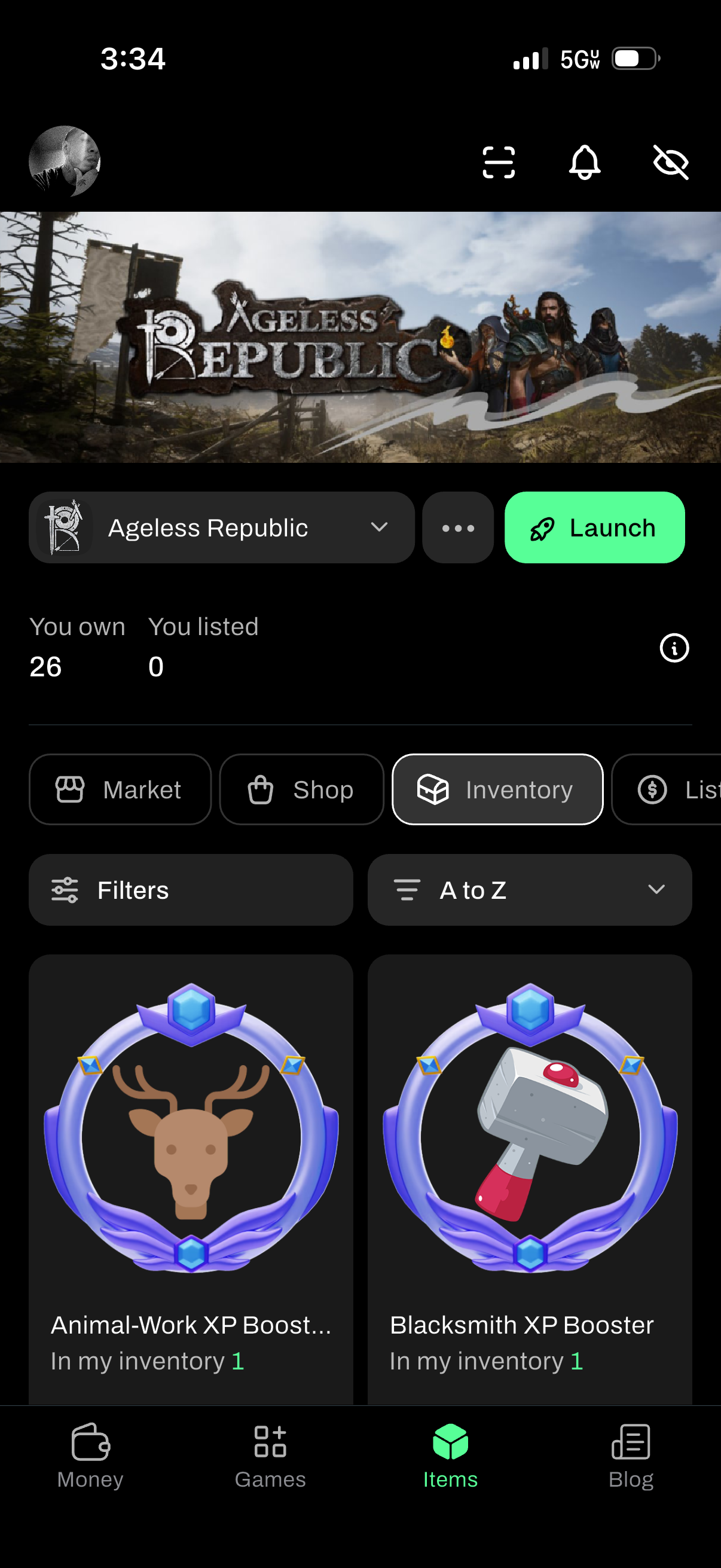 Example of the in game items only chain in my own bitcoin wallet. Ageless Republic on hand cash wal…
