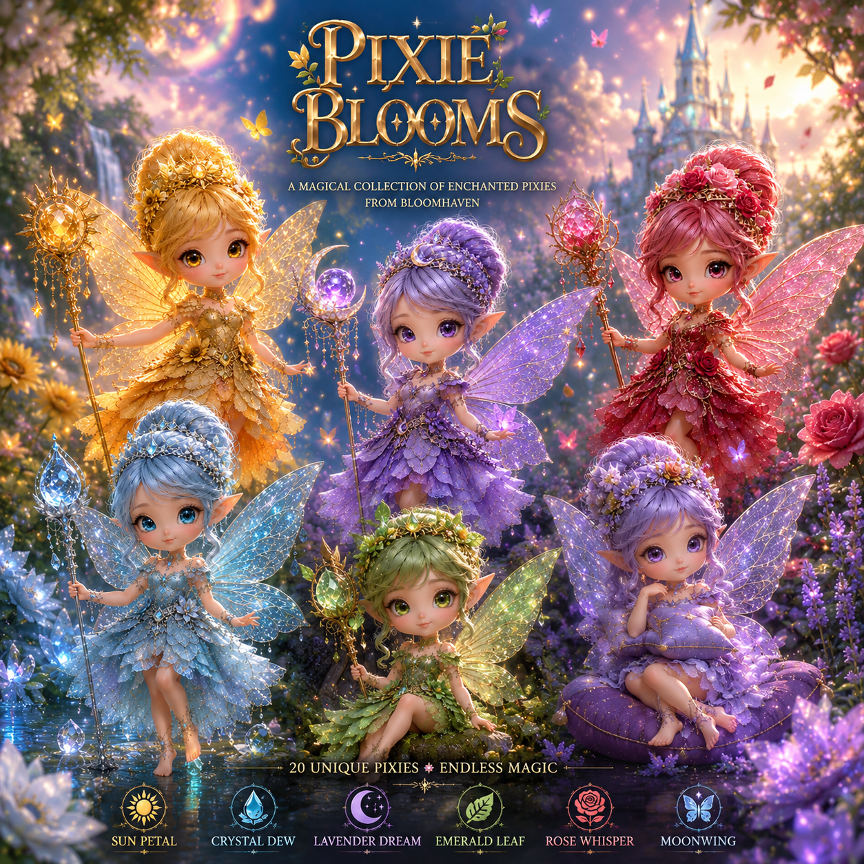 Auction Live!
PIXIE BLOOMS 🌸🧚
A magical collection of enchanted pixies from the hidden realm of Blo…