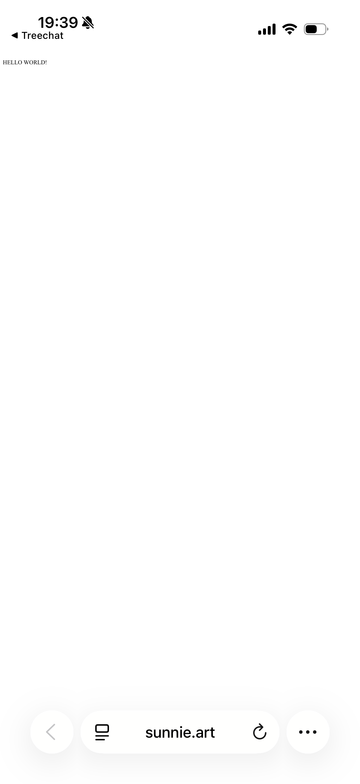 Sorry, only "HELLO WORLD" is displayed?