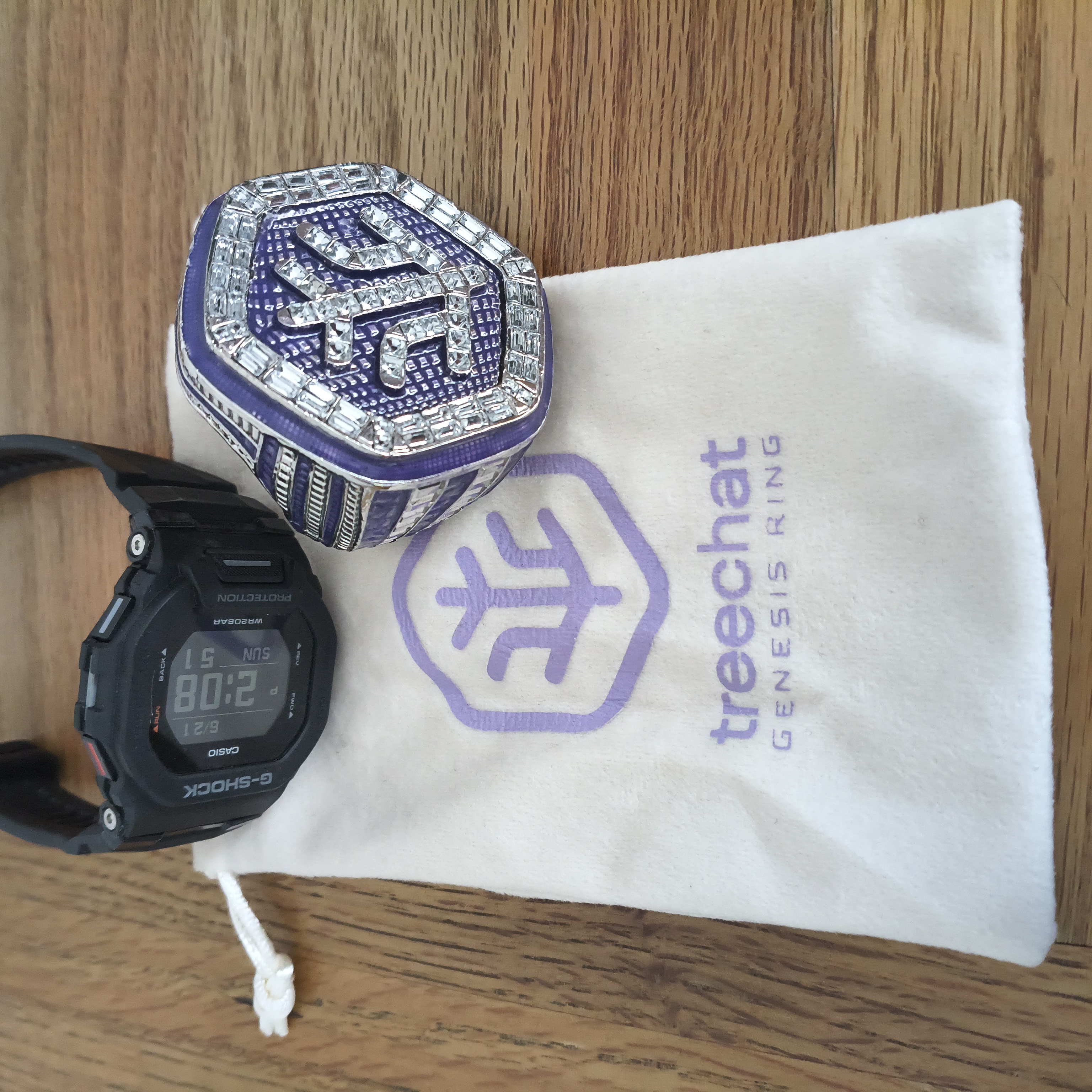 Selling the treechat ring for 6 BSV . Doing a post office run on Monday so will send it on its way …