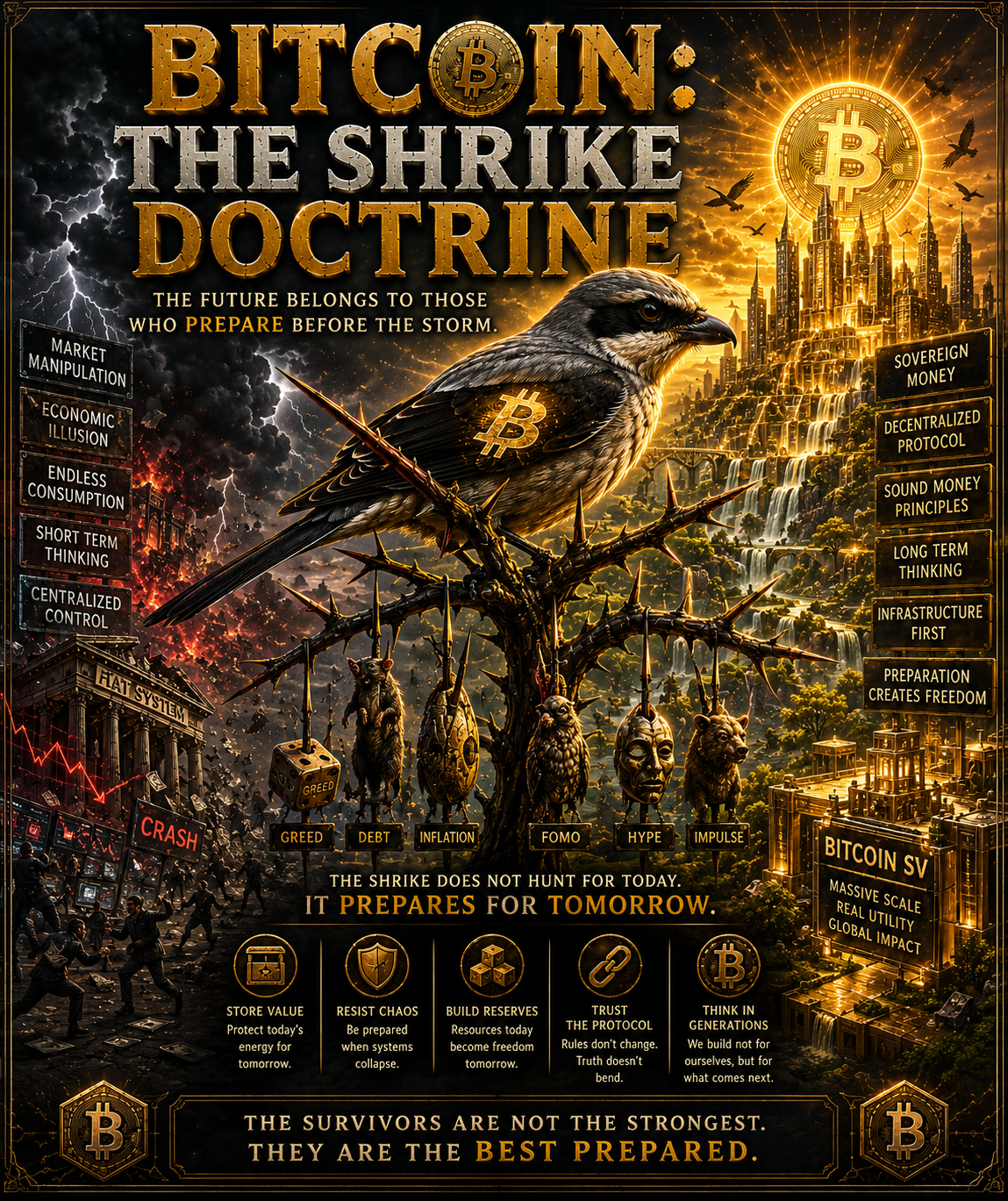 BITCOIN: THE SHRIKE DOCTRINE
Nature has always understood power better than politics.
Long before g…