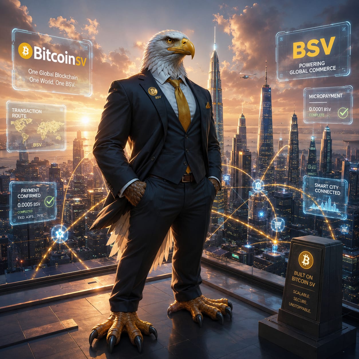 🦅🌍 BSV Eagle 🌍🦅
BSV Futuremakers Collection 6
If you send 1 BSV to my wallet, I'll send it to you.
…