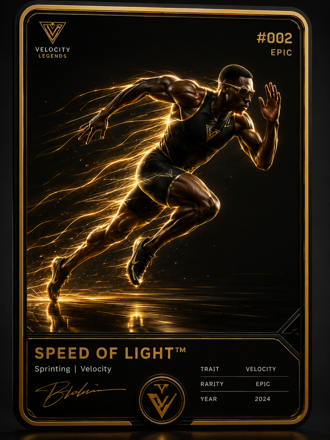 ⚡ #002 — SPEED OF LIGHT™ Trait: Velocity Rarity: Epic