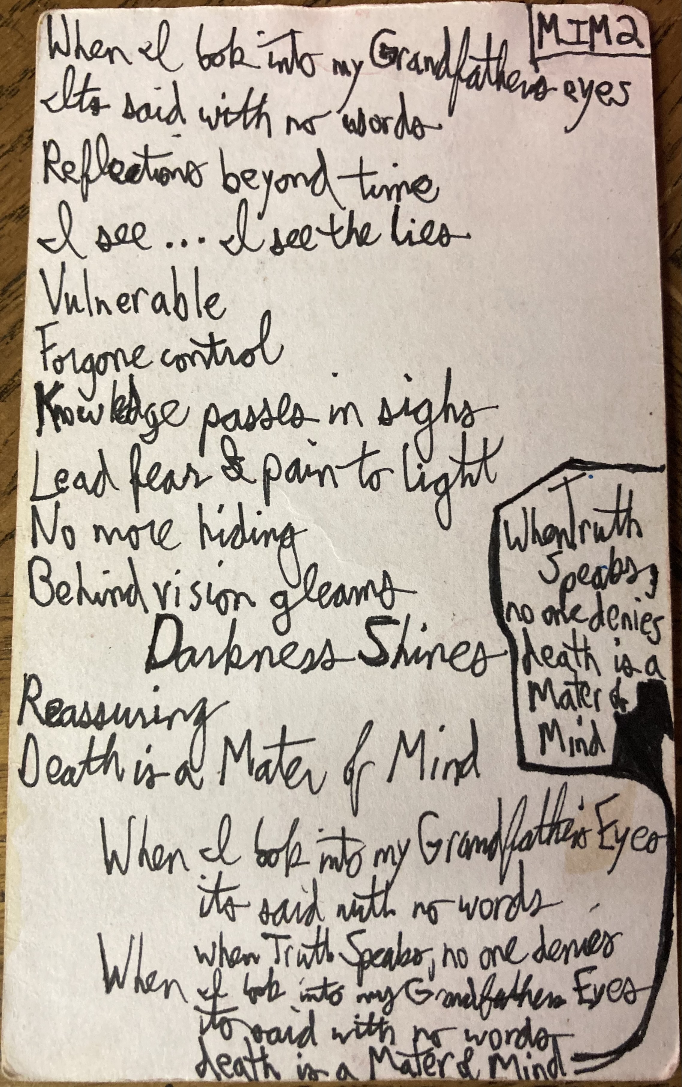 Mater if Mind (Grandfather's Eyes)  (2)
{song lyrics notecards, by ArsTruly}