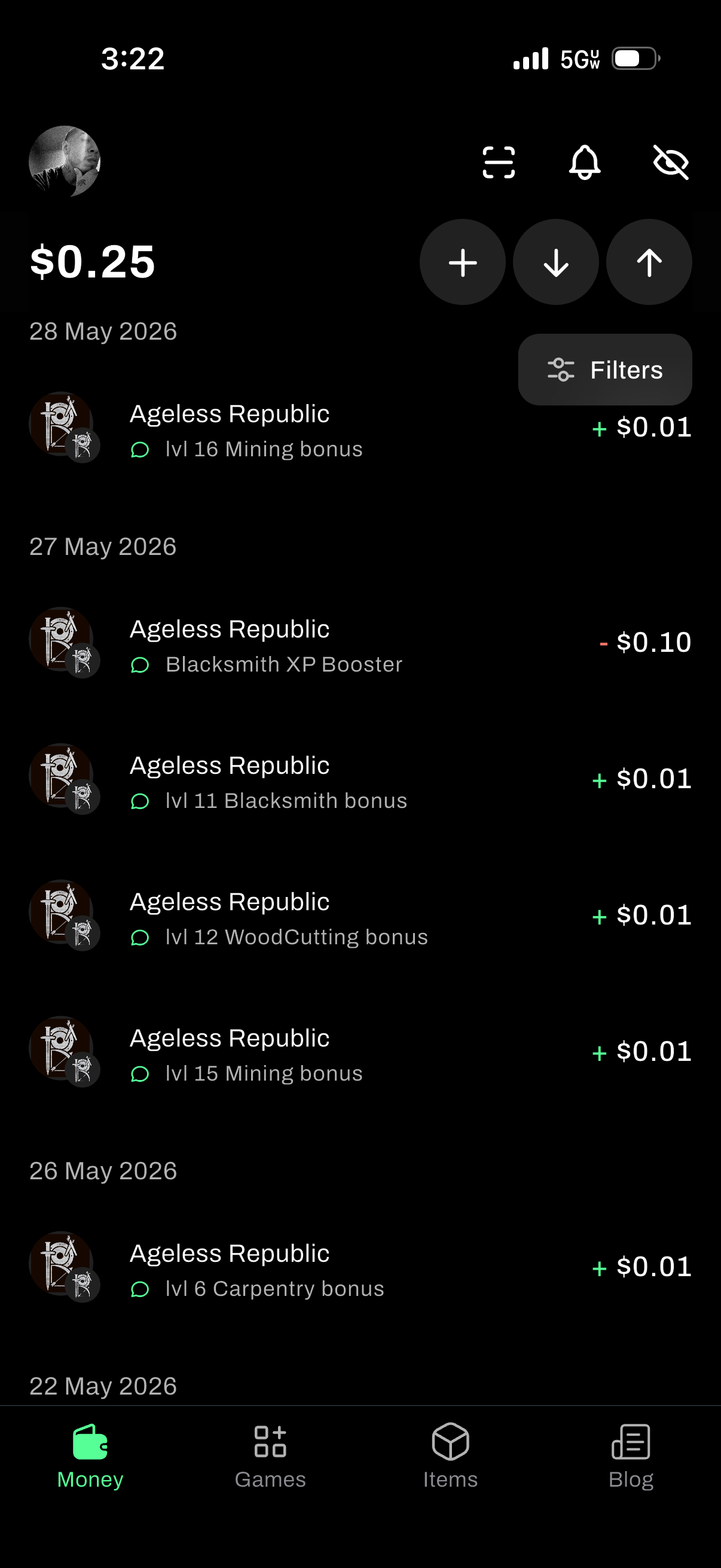 I don’t keep any this $, only collectibles like nfts in game items only on this handcash wallet $cr…