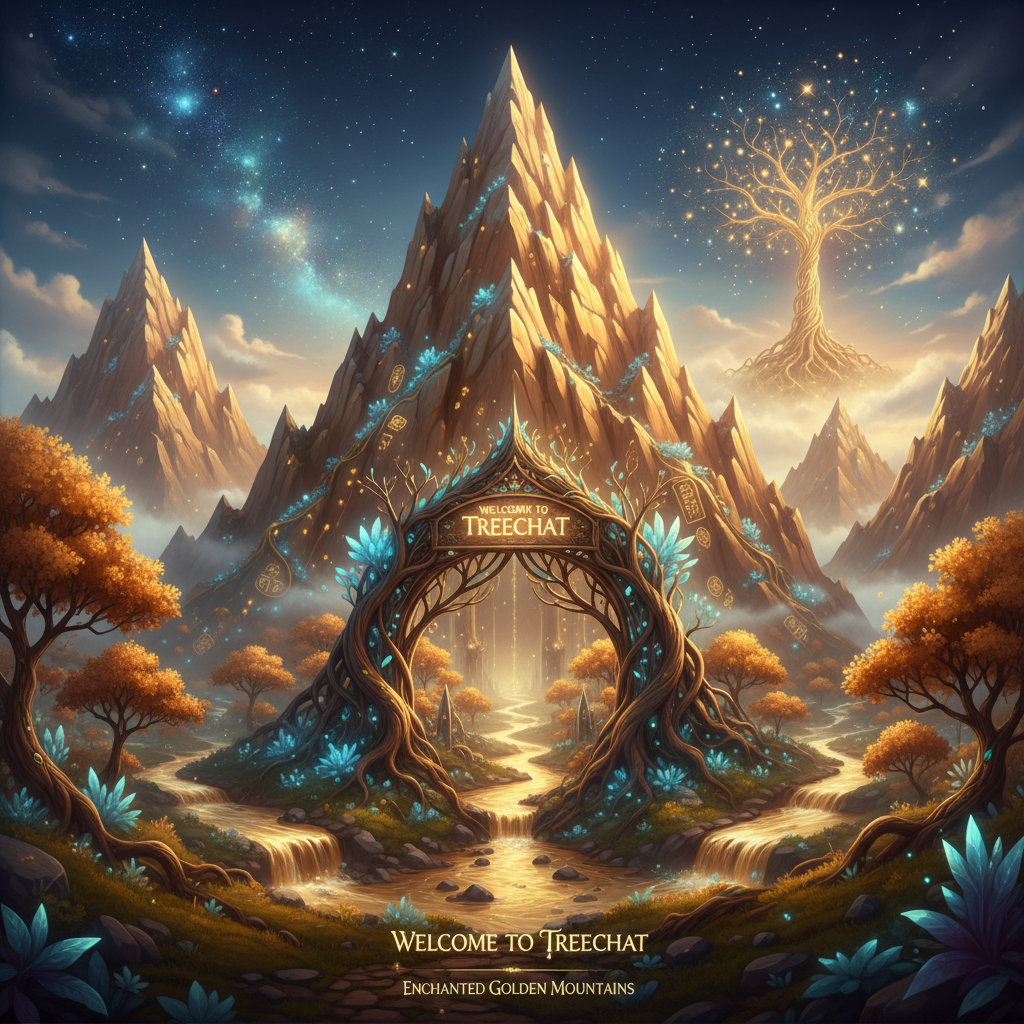 Welcome to treechat enchanted golden mountains. !nb