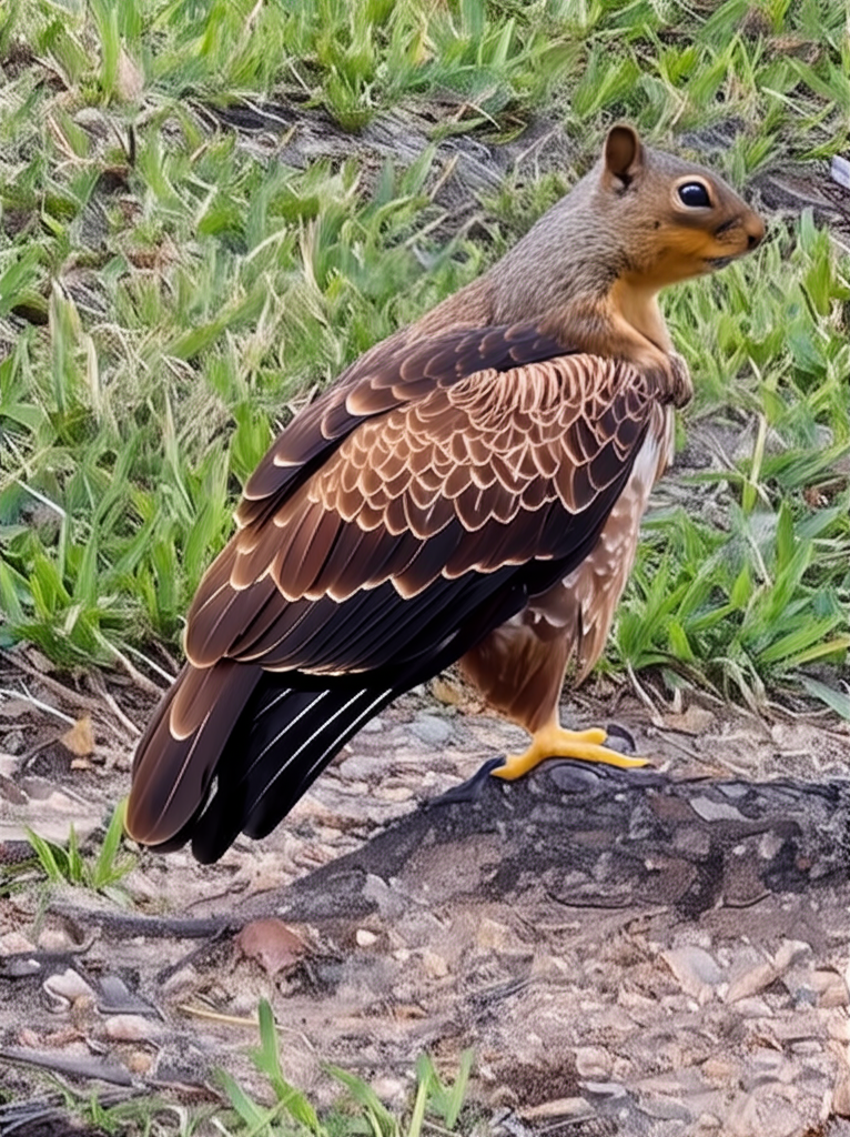 !edit give the eagle a squirrel head