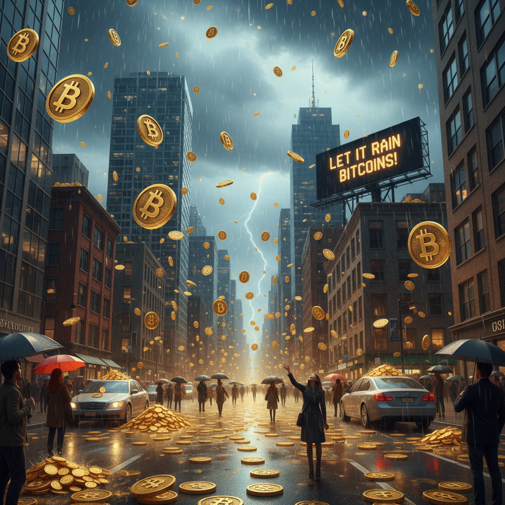 !nb Let it rain Bitcoins.
