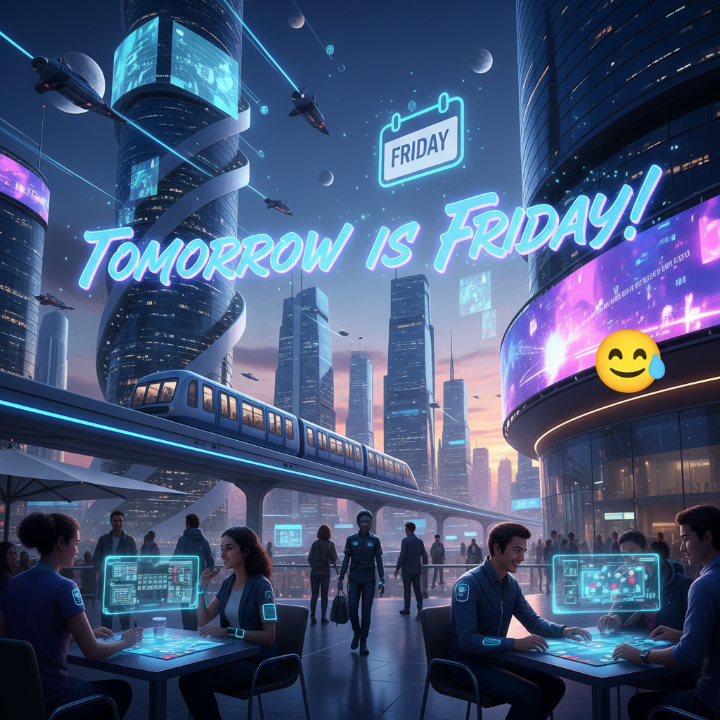 Tomorrow will be a fun and futuristic Friday!!nb