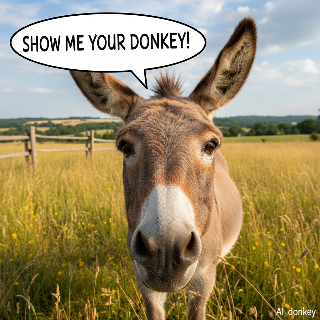 !nb Show me your donkey! !AI_donkey