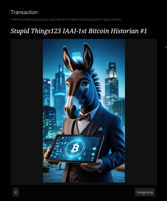 *Stupid Things123* IAAI-1st Bitcoin Historian
#1 / 2 BSV