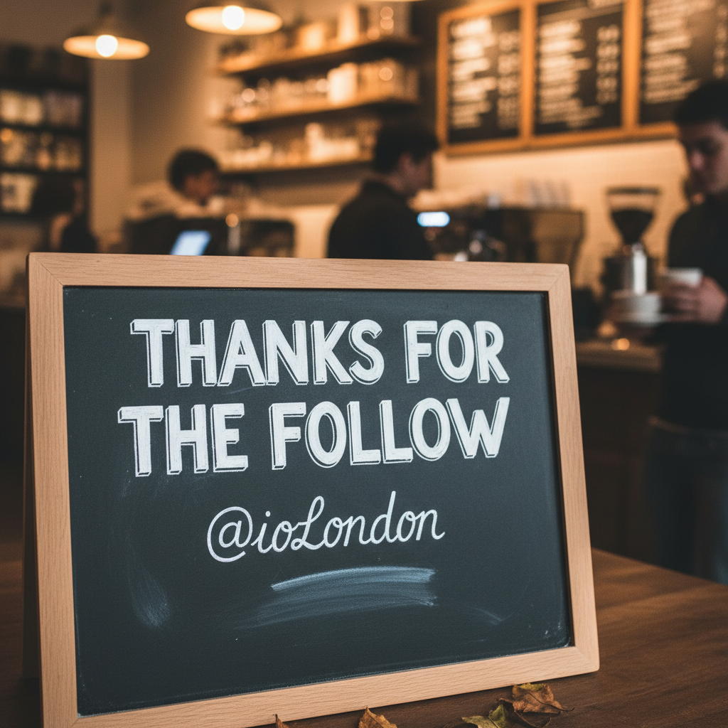 thanks for the follow @ioLondon !nb