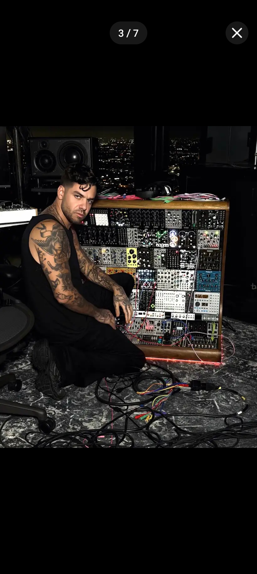 Here's a dude that takes his audio equipment seriously.