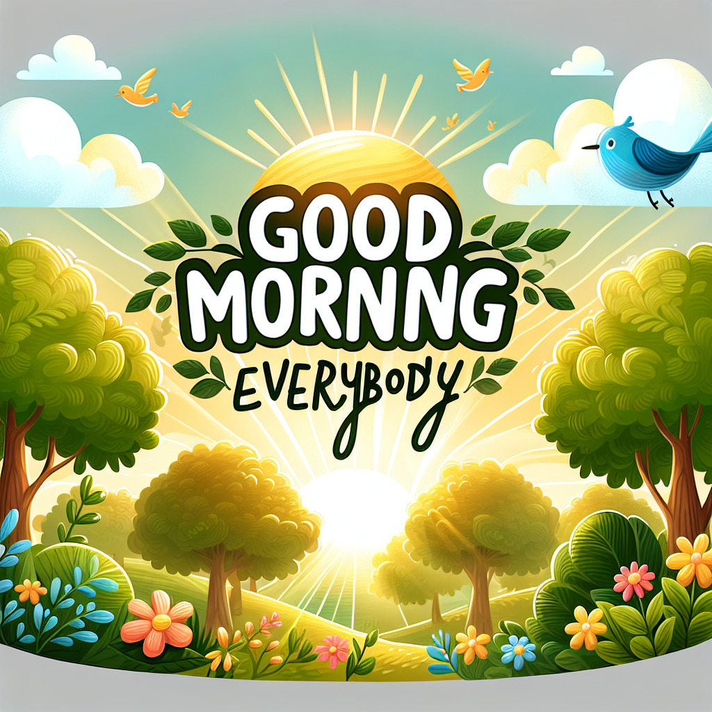Good morning everybody 🌞 !dalle