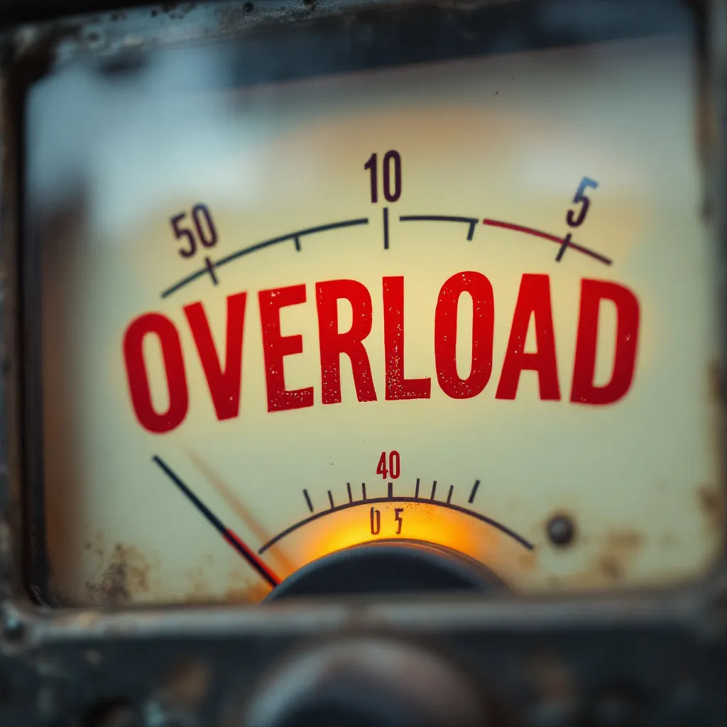 Cognitive dissonance                          !flux analog meter overload red