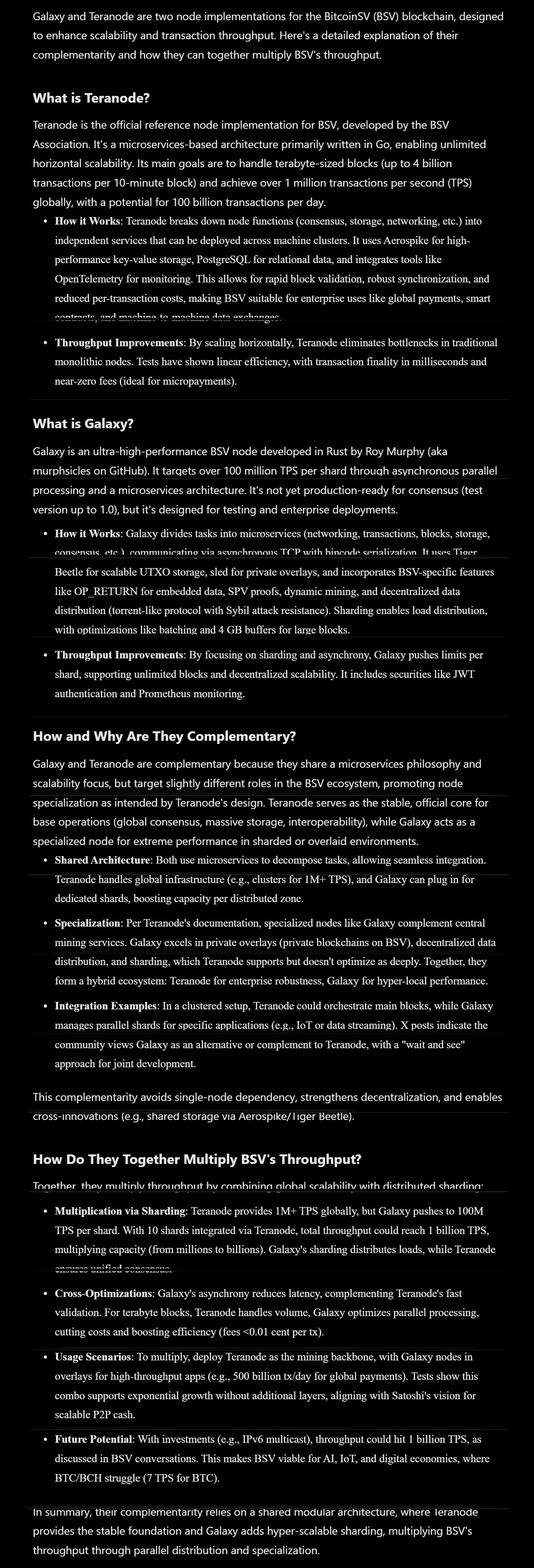 How to Bitcoin ultra-massive-scaling :
#Galaxy (100M TPS/shard) complements boosts #Teranode (1M+ T…