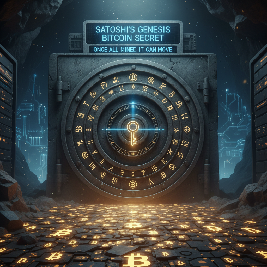 !nb satoshi's 50 genesis Bitcoin secret once all mined it can move.