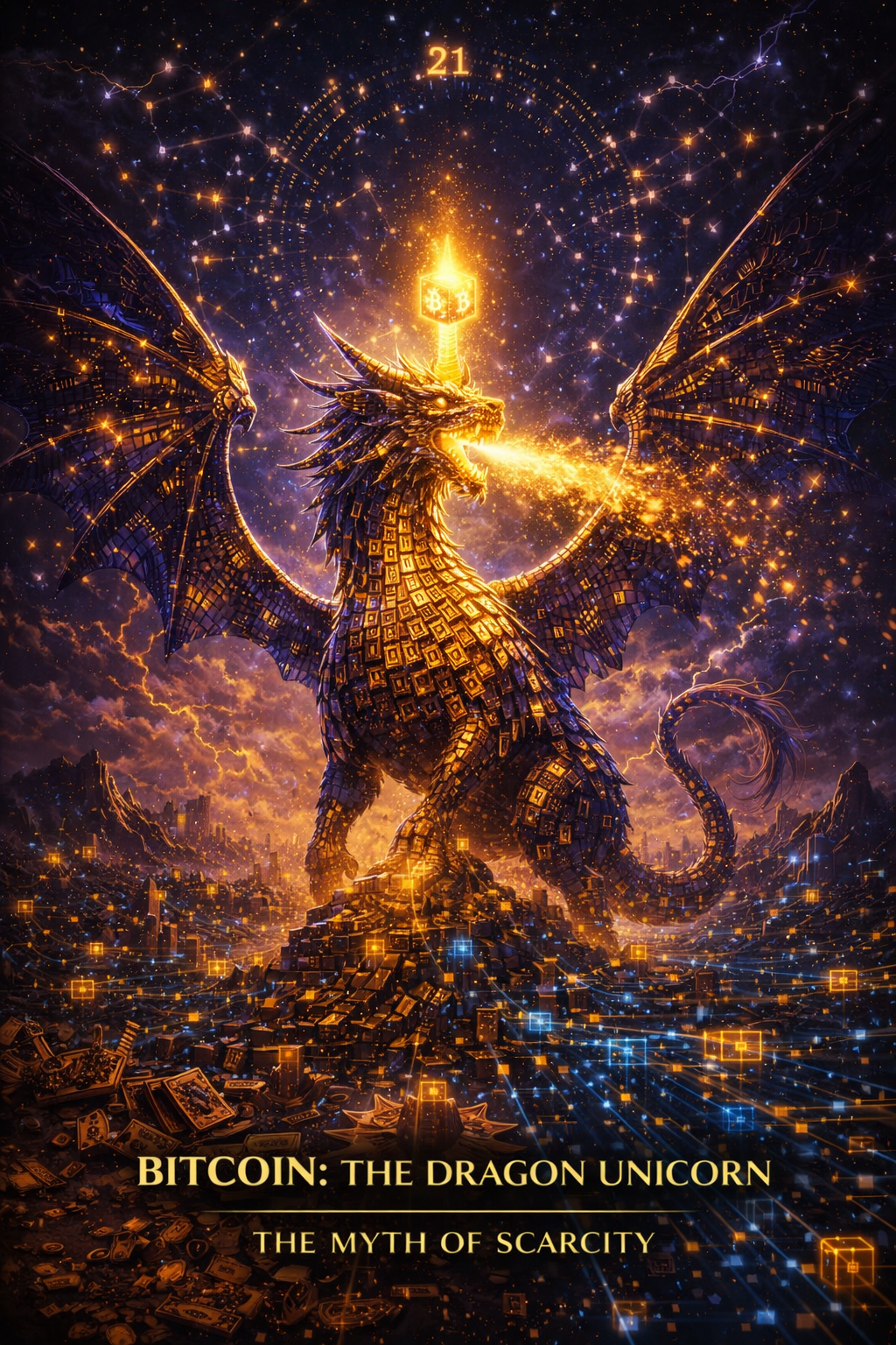 🐉🦄✨ DUAL-LAYER 1/1 NFT LIVE
BITCOIN: THE DRAGON UNICORN — THE MYTH OF SCARCITY
A legend once imagin…