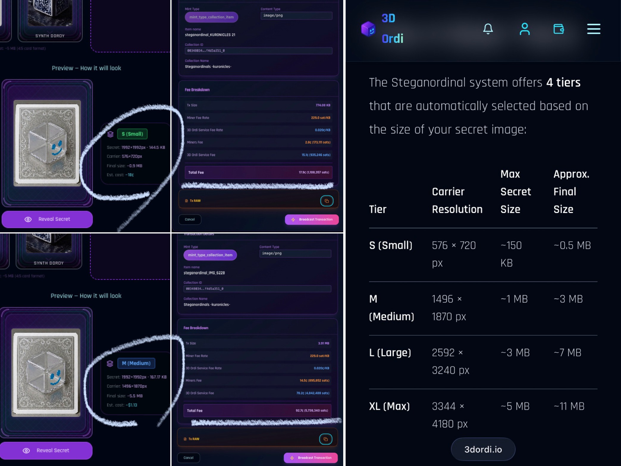 3D Ordi's "Steganordinals" feature has been updated to can reduce costs by automatically selecting …