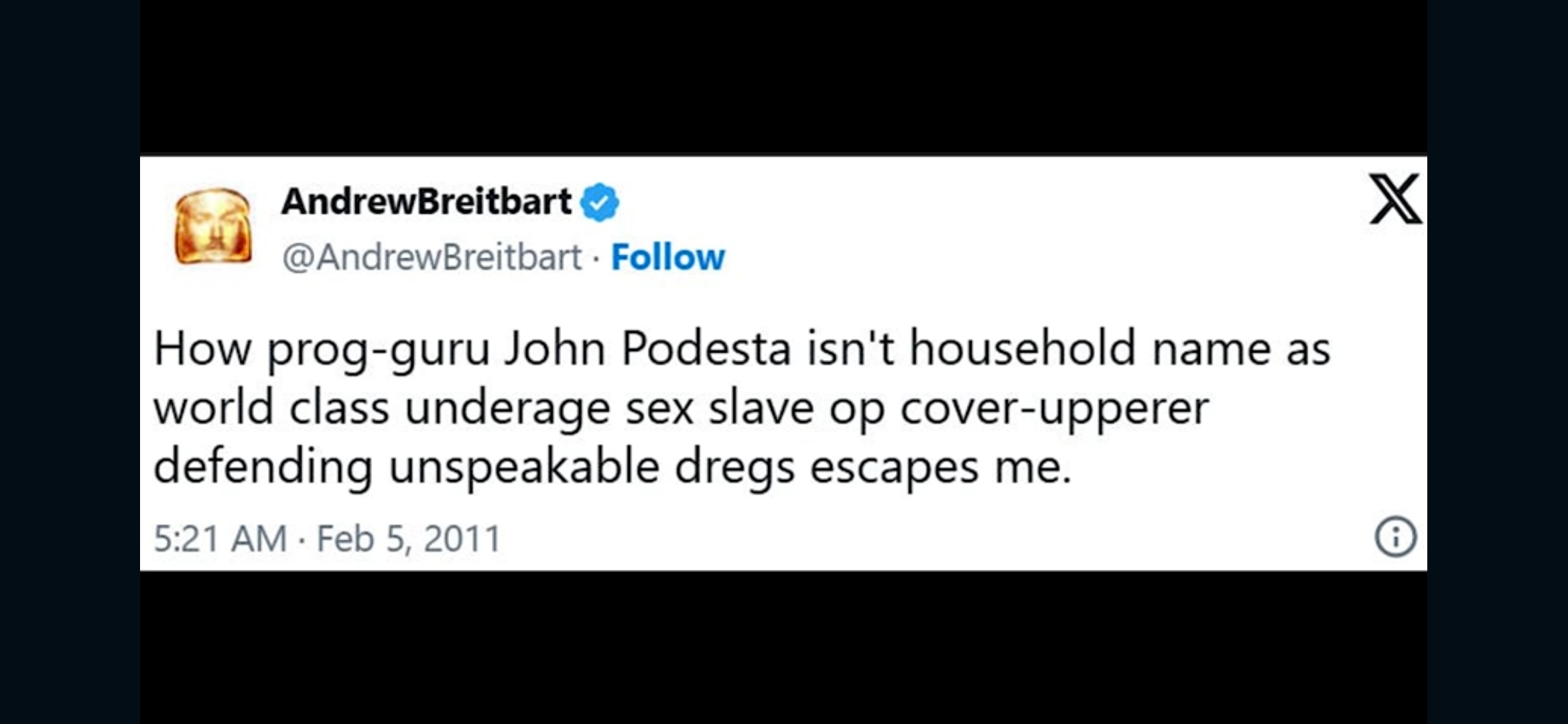 Last thing he posted before being Arkansided.